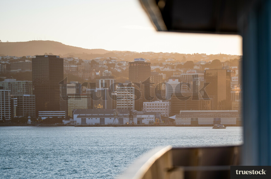 Wellington CBD view from ferry