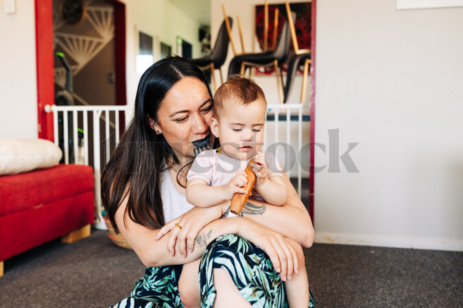 Mother and Baby with Instrument