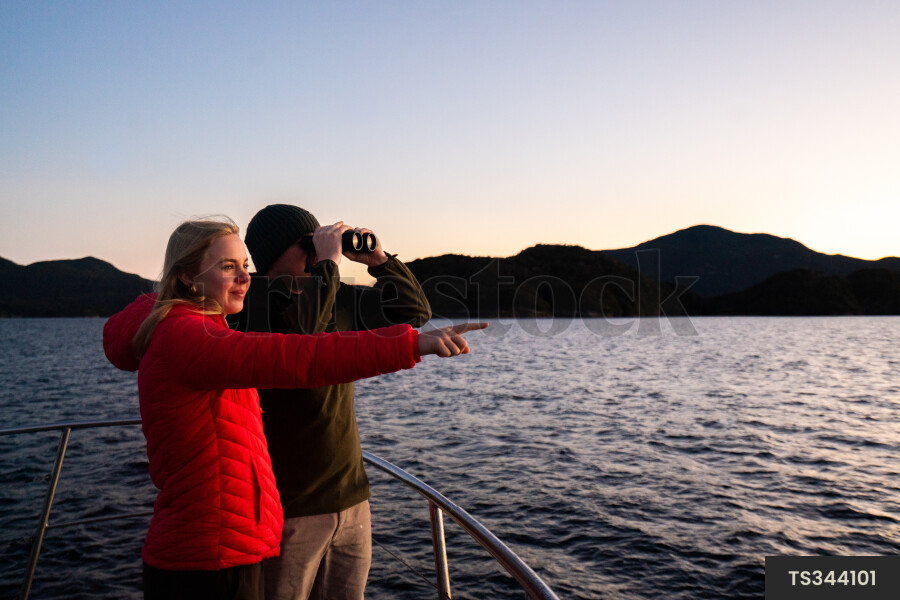 Man and woman on boat