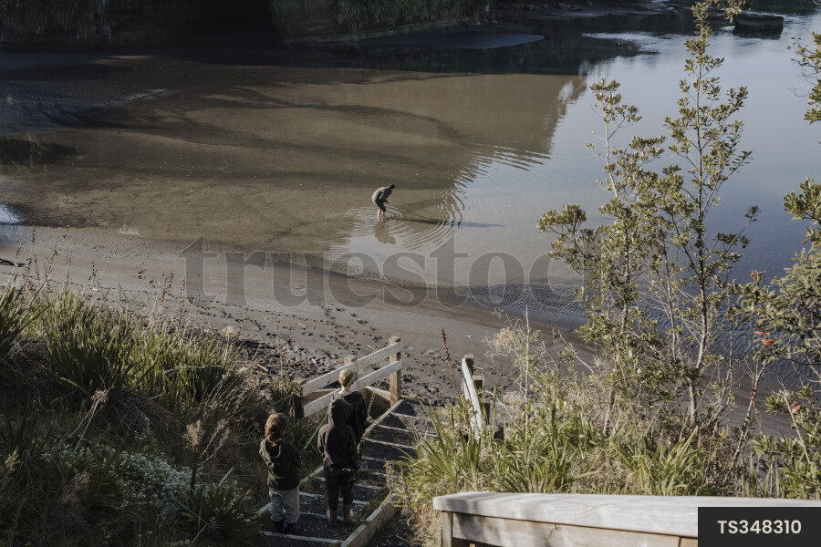 Mokau Beach in Waikato