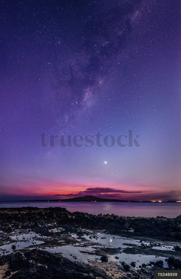 Rangitoto at sunrise