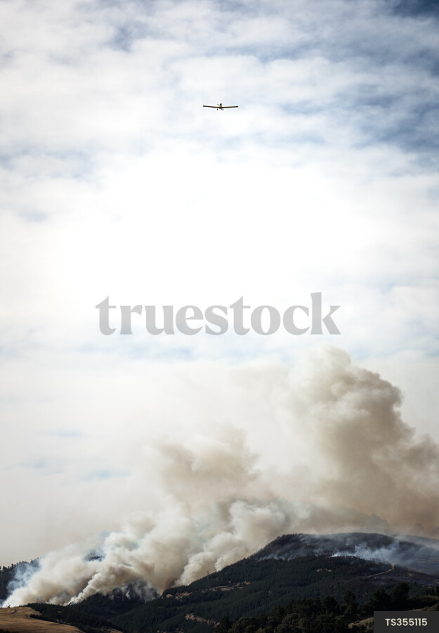 Port Hills fire in Christchurch, New Zealand