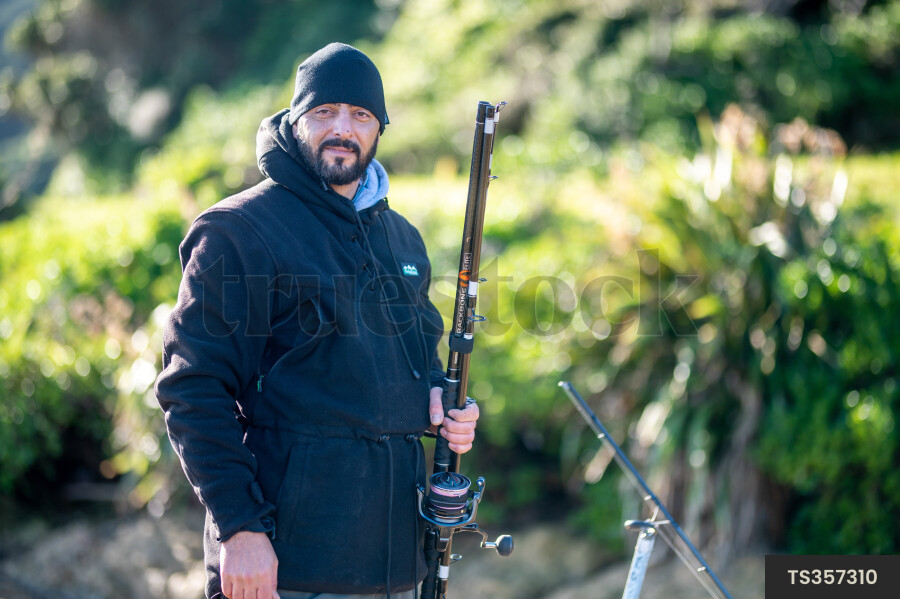 Man Fishing in Wellington