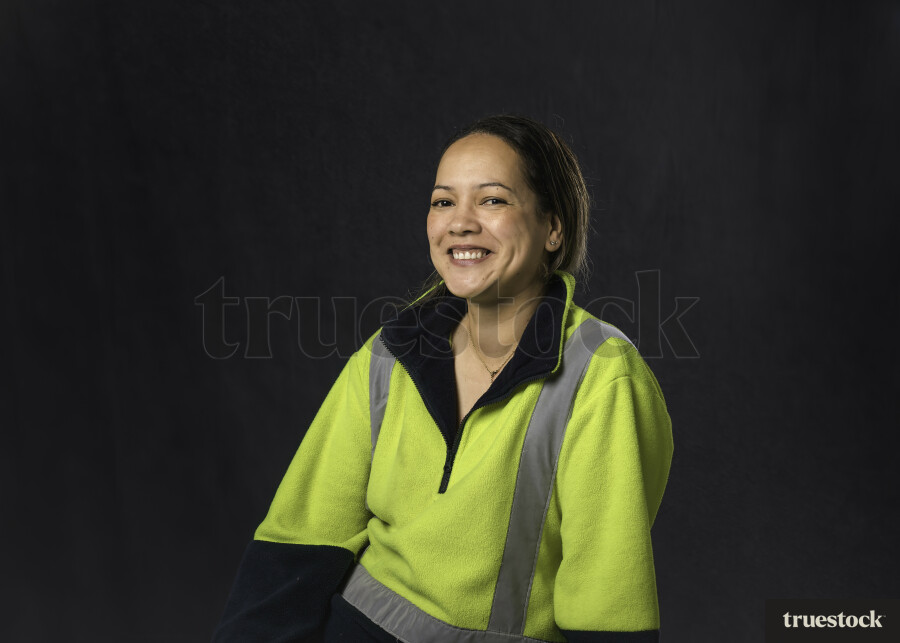 Woman in Safety Clothing