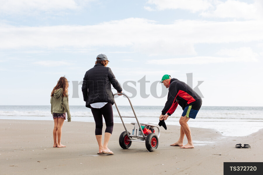 Longline Fishing at Beach