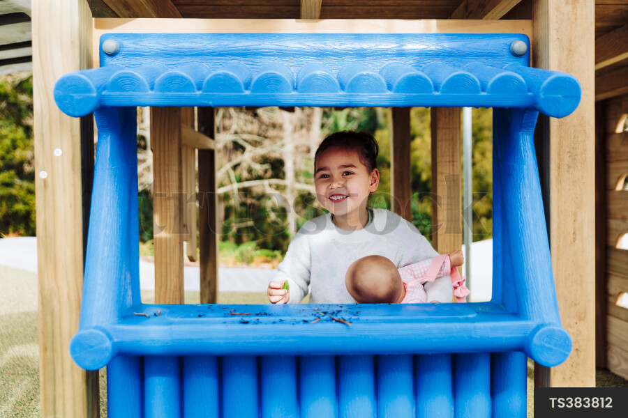 Young Girl on Playground