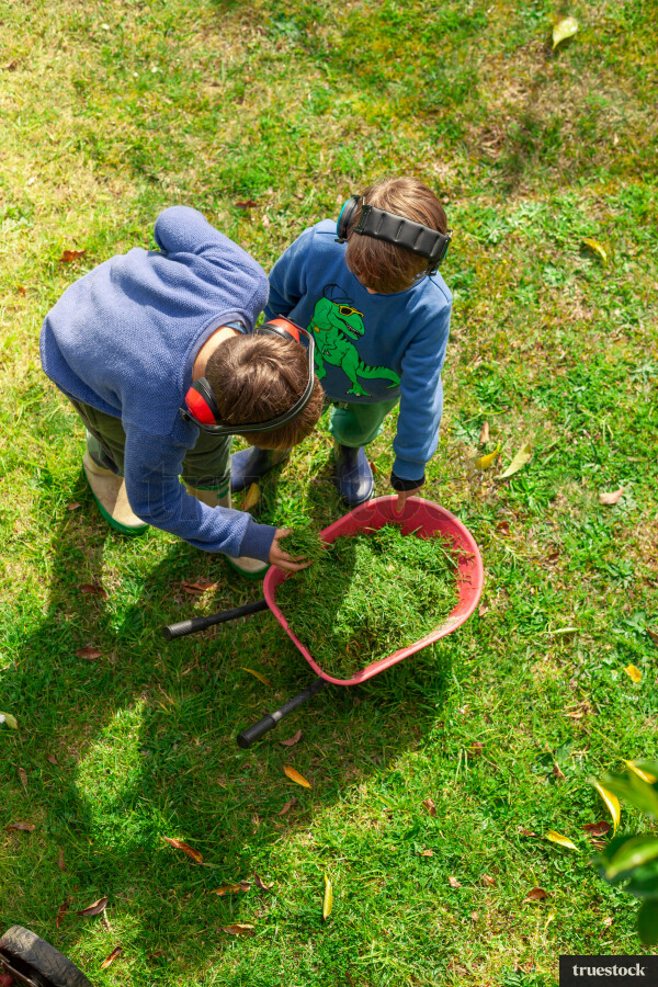 Kids Doing Yard Work