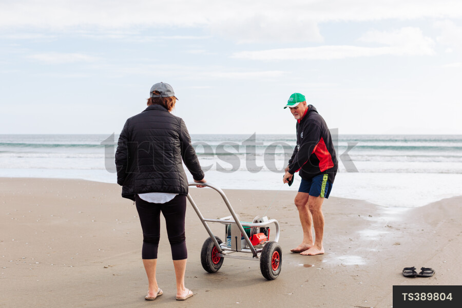 Longline Fishing at Beach