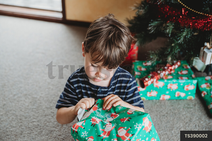Opening Christmas Presents