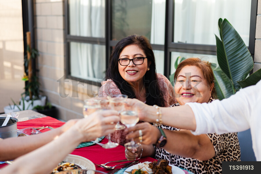 Women Having Dinner