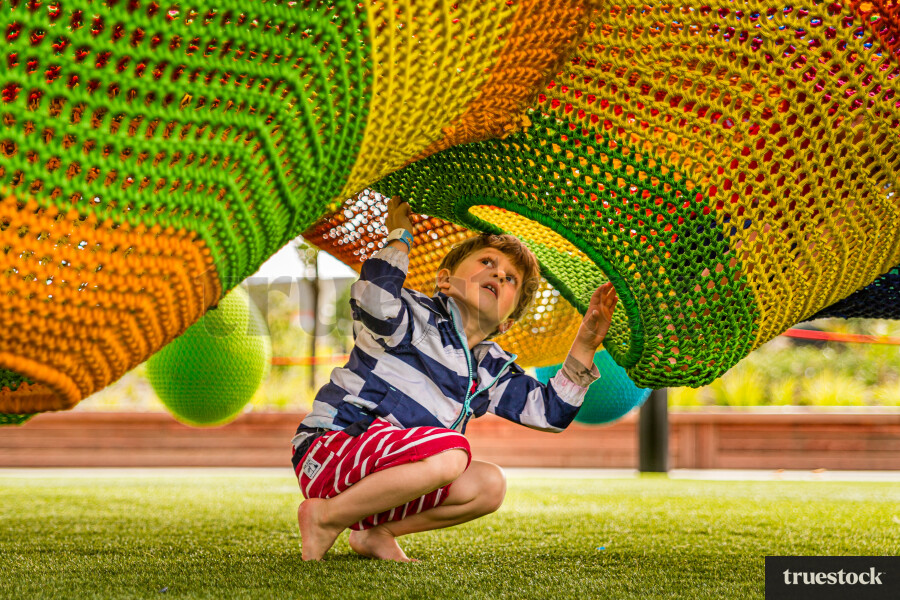 Toddler at the playground