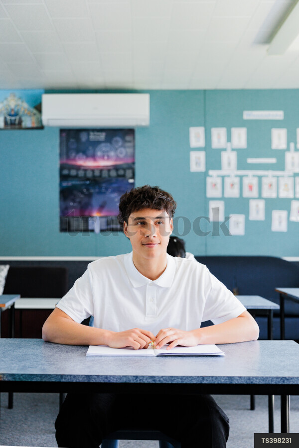 Boy at Desk