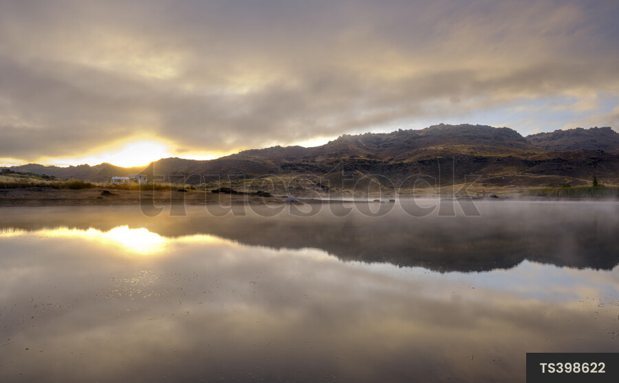 Butchers Dam at sunrise, in Otago