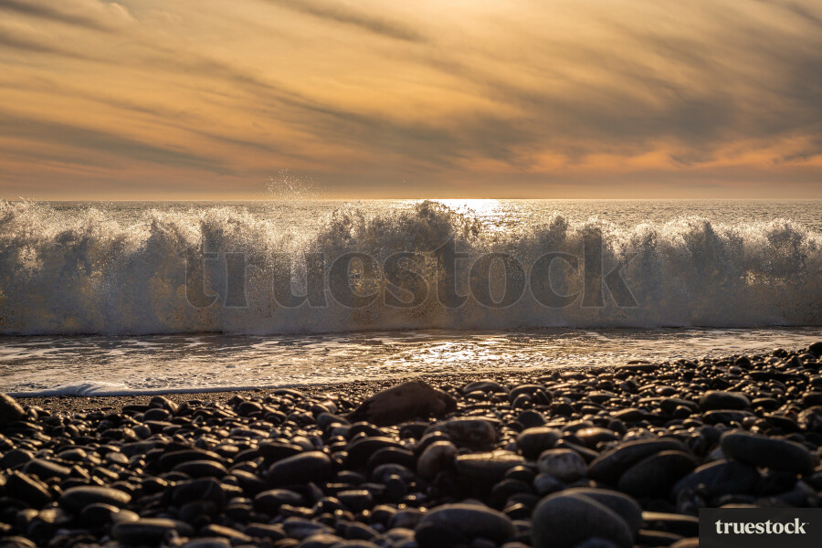 Waves Breaking West Coast South Island