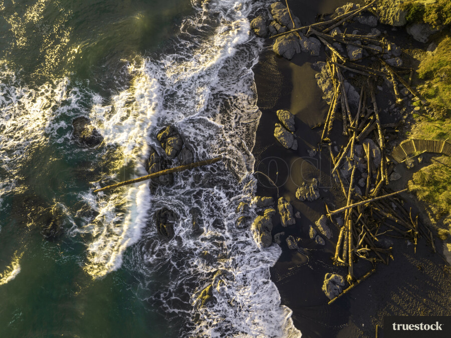 Top Down Shot of Waihi Beach