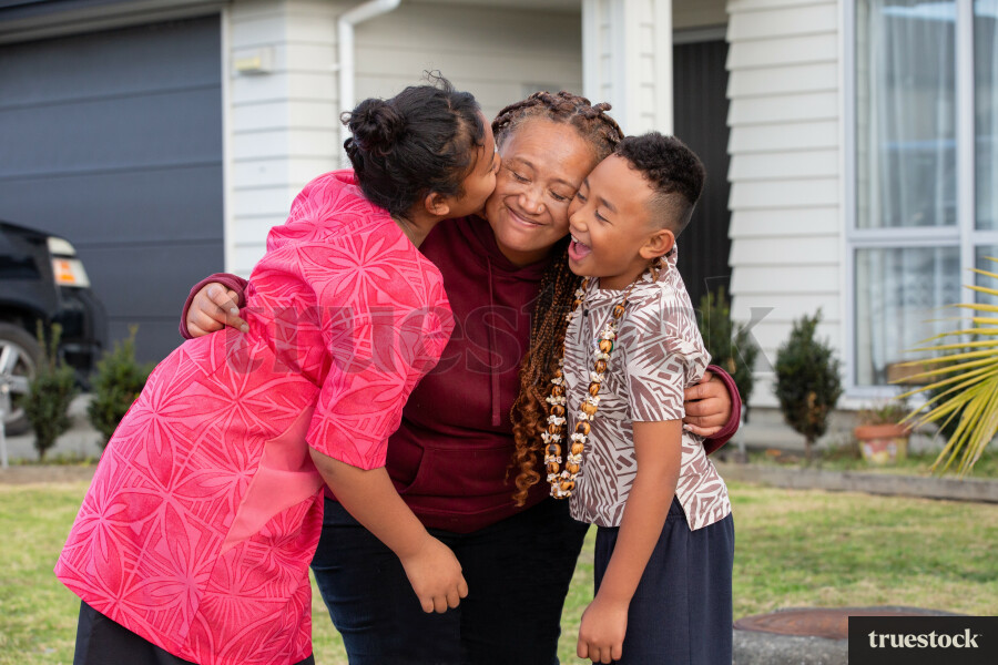 Mother with her Children