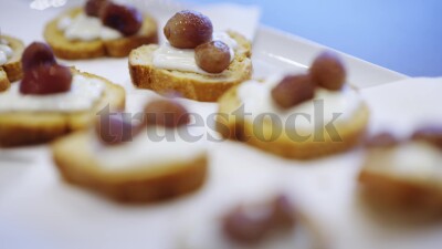 Hors d'oeuvre on plate