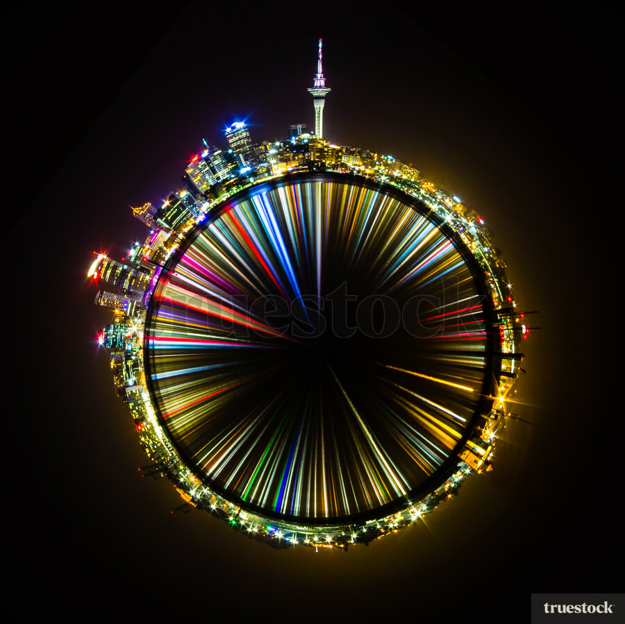 Circular panorama of Auckland Skyline