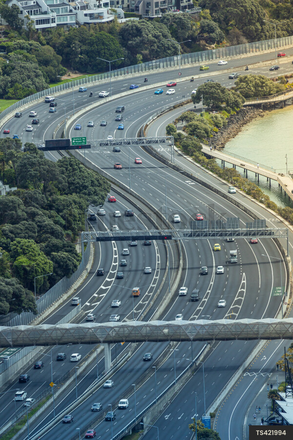 Cars on Auckland Motorway