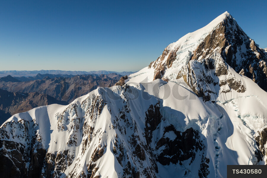 Aerial view of Aoraki Mount Cook