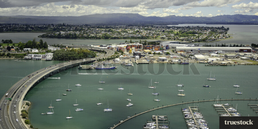 Aerial of Tauranga / Mount Maunganui