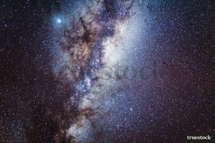 Milky Way in the night sky