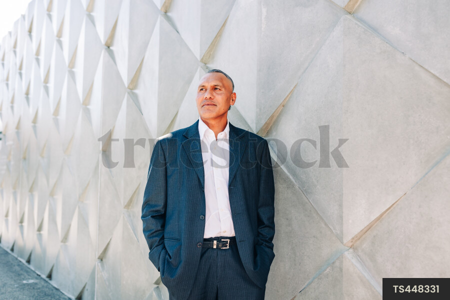 Portrait of businessman in suit