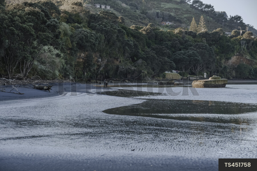 Mokau Beach in Waikato