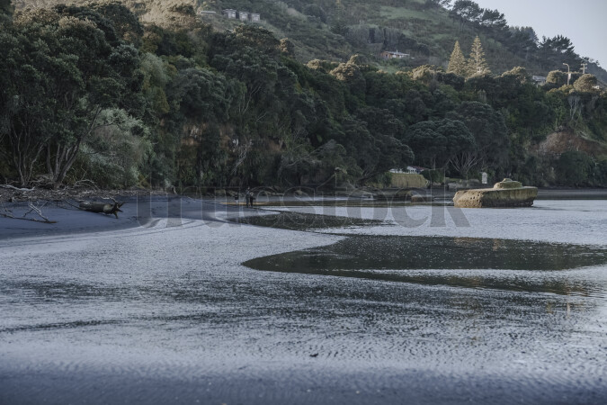 Mokau Beach in Waikato