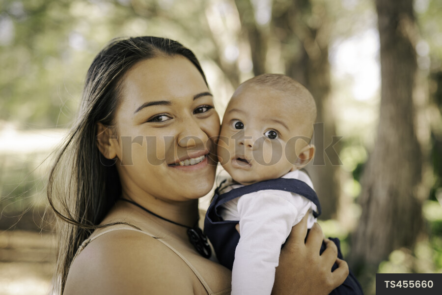 Mother Holding Baby