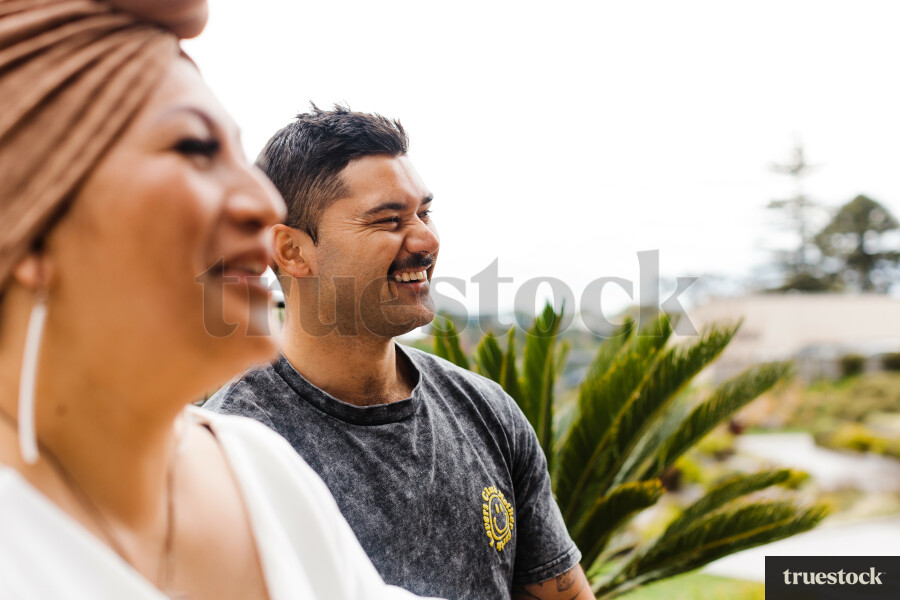 Friends Laughing at Dinner