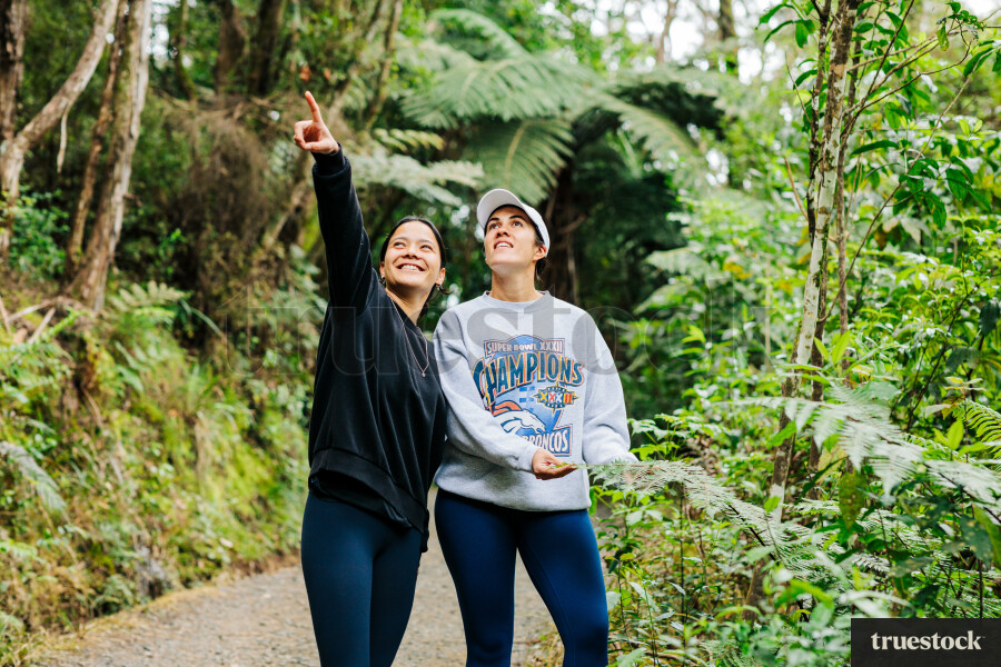 Women Looking at Plants