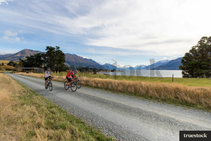 Cycling Along Lake Wakatipu