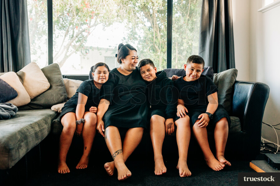 Family Portrait on the Couch