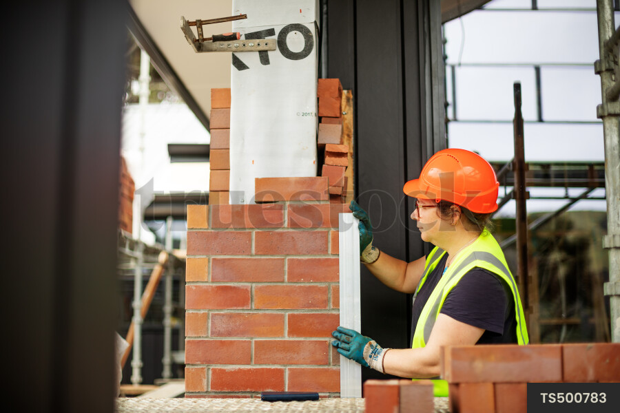 Woman Bricklayer