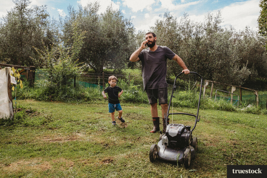 Man talking on phone