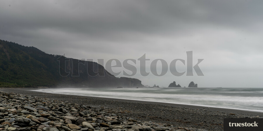 Coast on a cloudy day