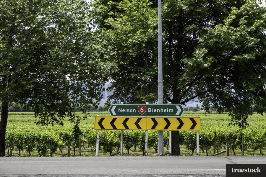 Place Signs by Vineyard