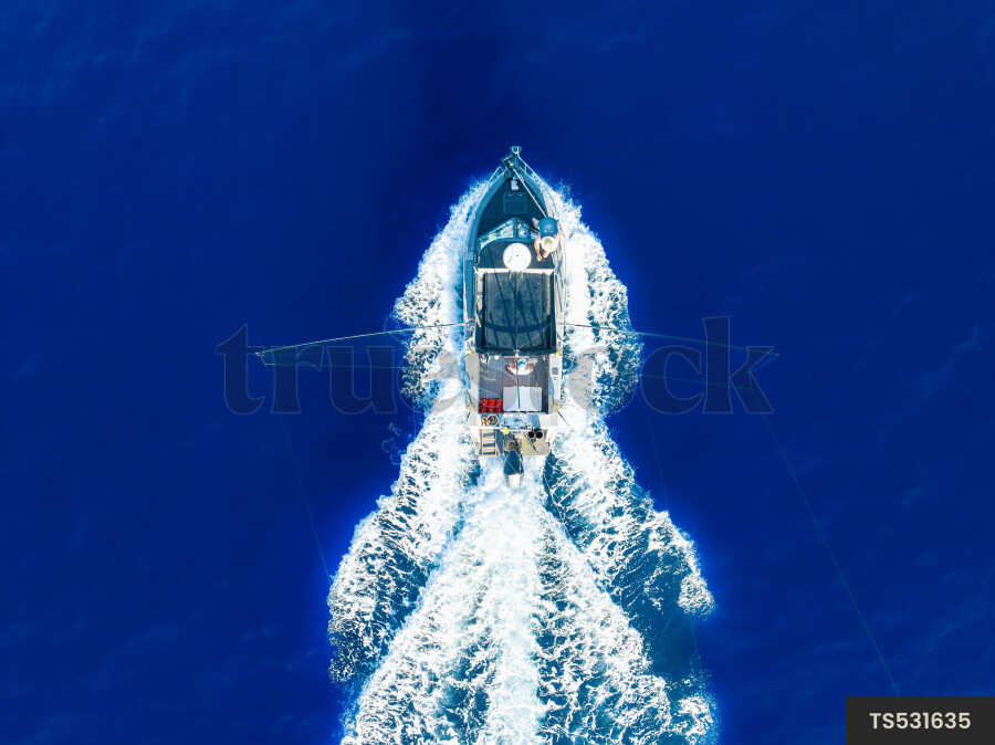 Fishing Boat in Ocean