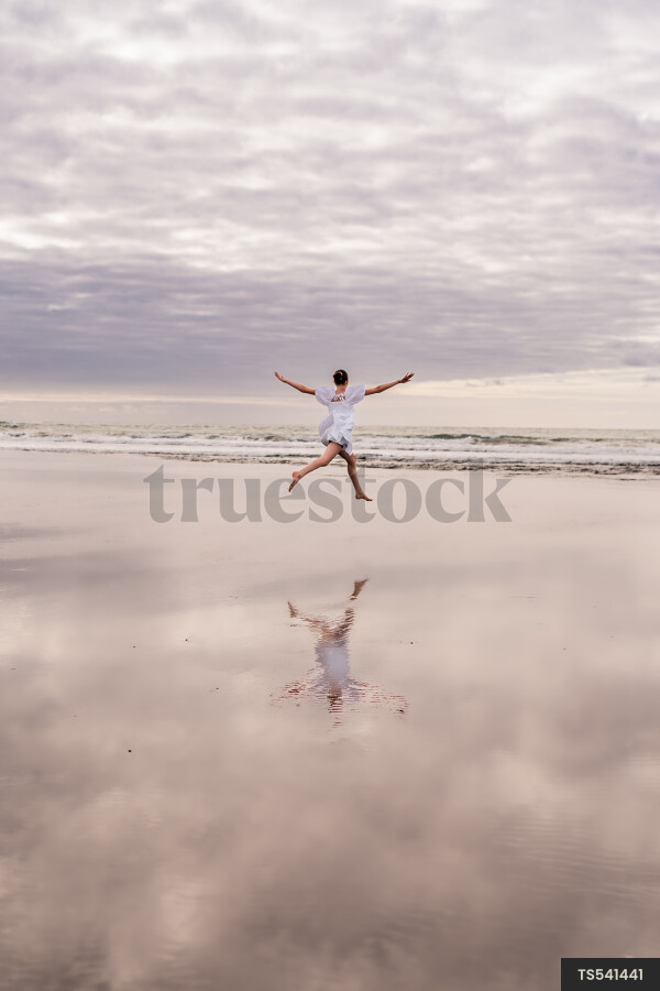 Young Girl on Beach