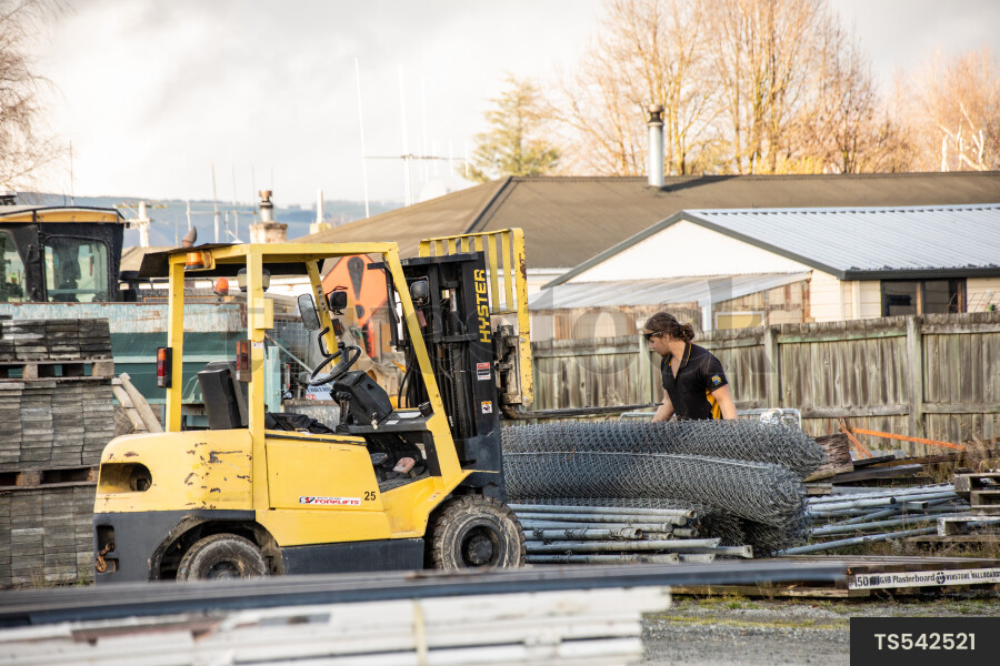Forklift on Construction Site