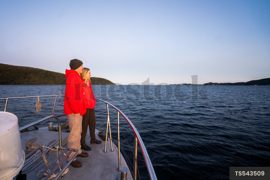 Man and woman on boat