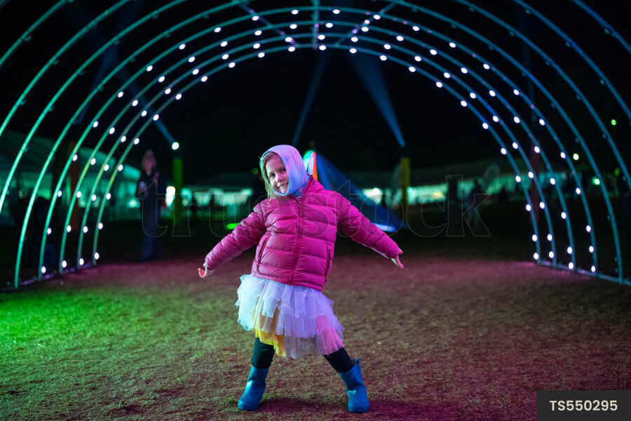 Kid at Winter Festival