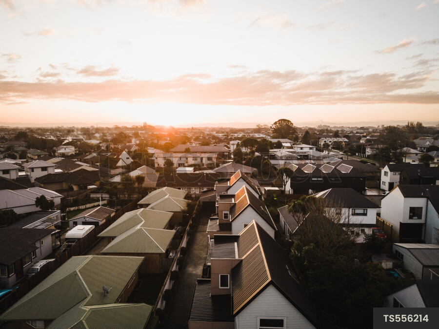 Housing at Sunset
