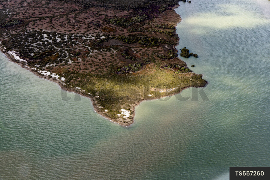 Aerial view of Kaipara Harbour