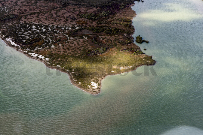 Aerial view of Kaipara Harbour