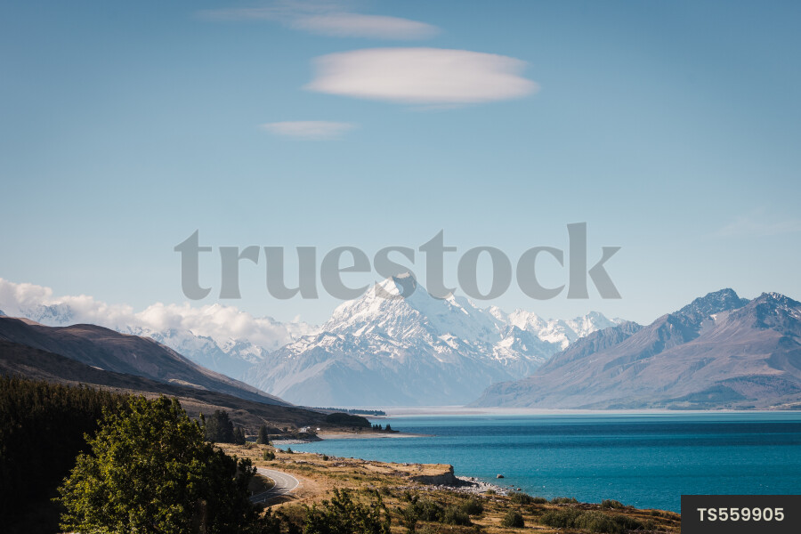 Mount Cook under clouds