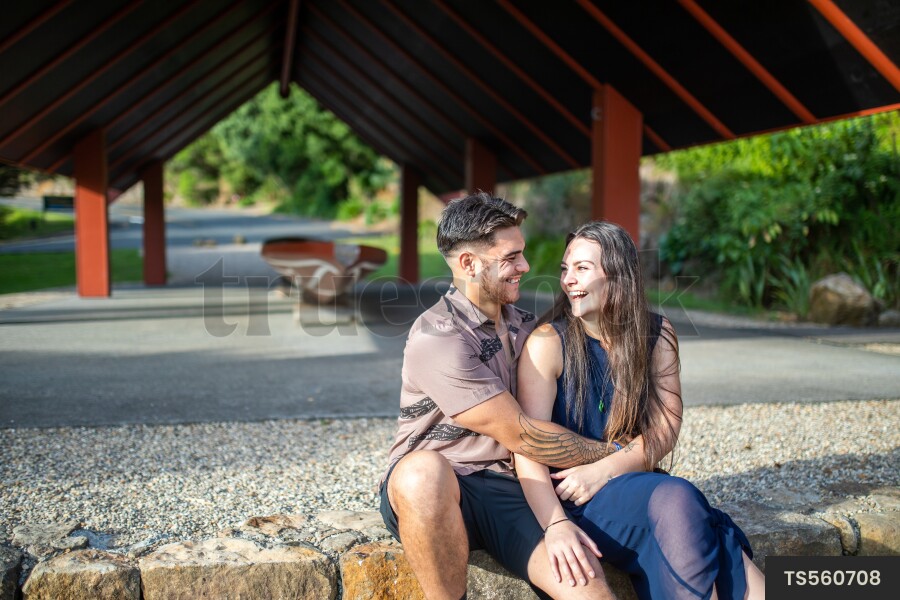 Couple By Shed