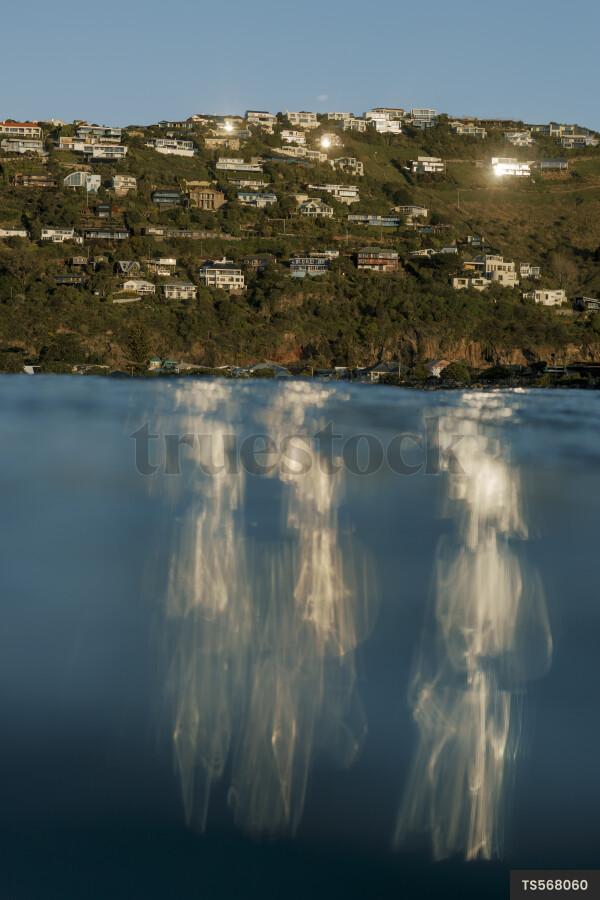 Sea and coast at Sumner Beach, Canterbury