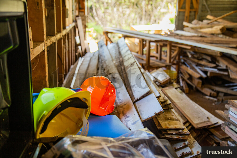 Building Supplies in a Shed